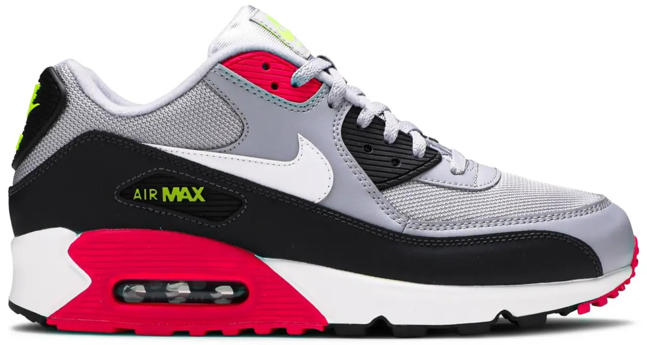 Giày Nike Air Max 90 Essential 'Grey Pink Volt' AJ1285-020 — kich-thuoc: 40.5