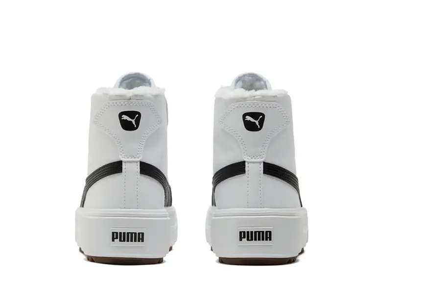 Giày Puma Kaia Mid Fur Black White 385341-02 — ảnh 3