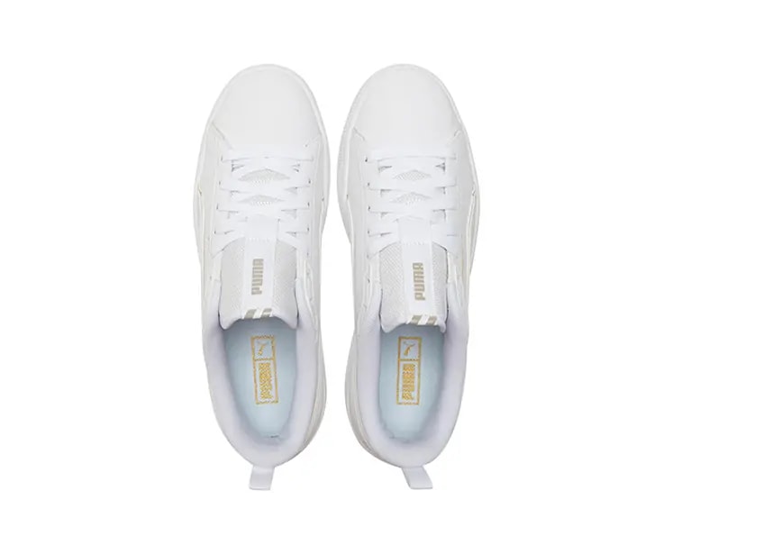 Giày Puma Suede Bloc Liquid White 381190-01 — ảnh 5