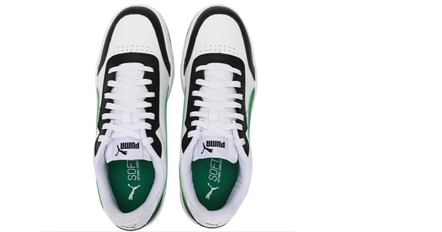 Giày Puma Caracal  White Green Black 369863-30 — ảnh 4