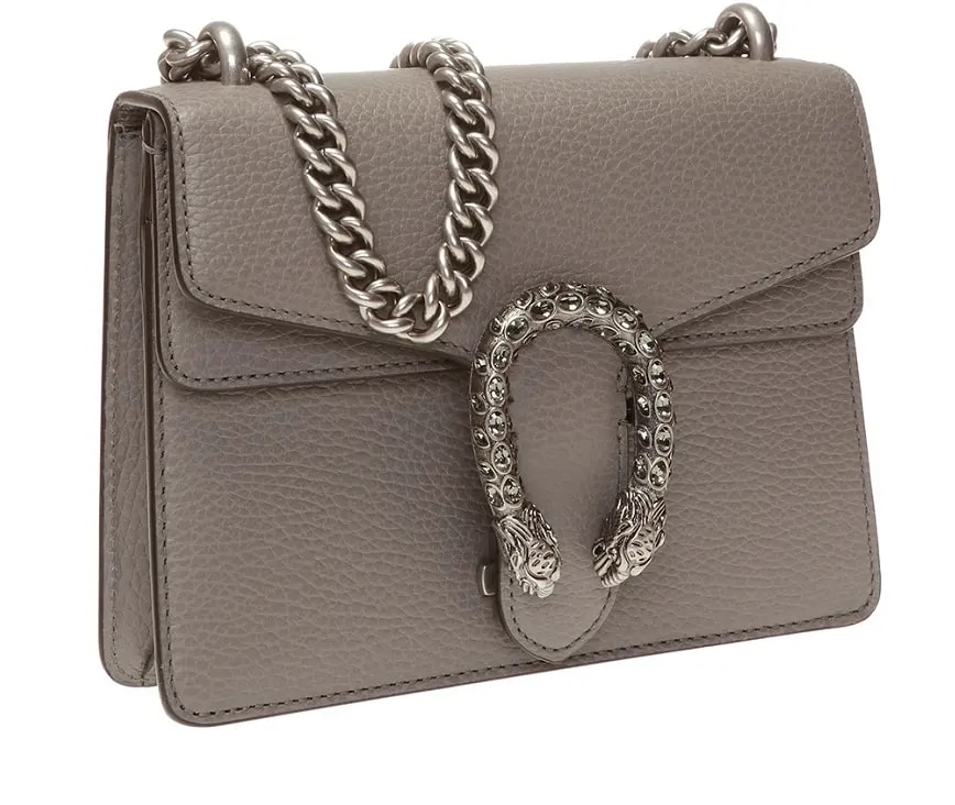 Túi Gucci Grey Dionysus Leather Mini Bag Dusty Grey Leather 421970 CAOGN 1293