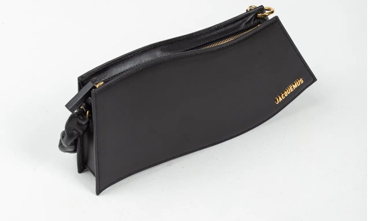 Túi Jacquemus La Vague Leather Shoulder Bag 'Black' 22E221BA0213060 — ảnh 2