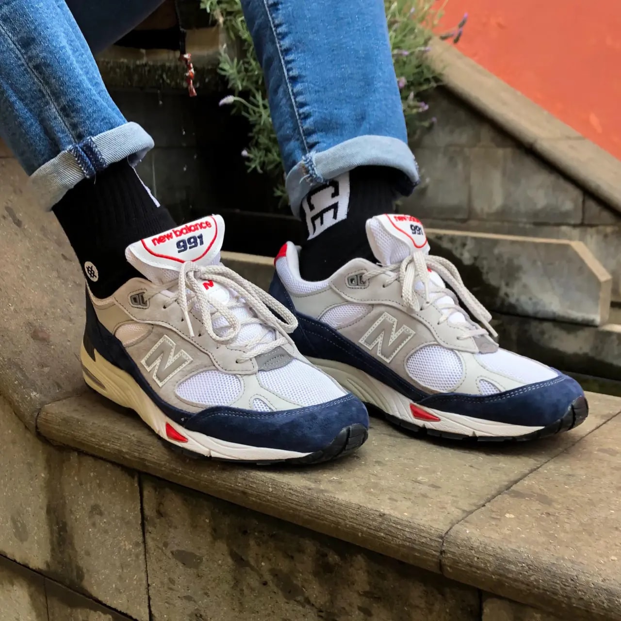 Giày New Balance 991 Made In England 'Grey Blue' M991GWR — ảnh 3