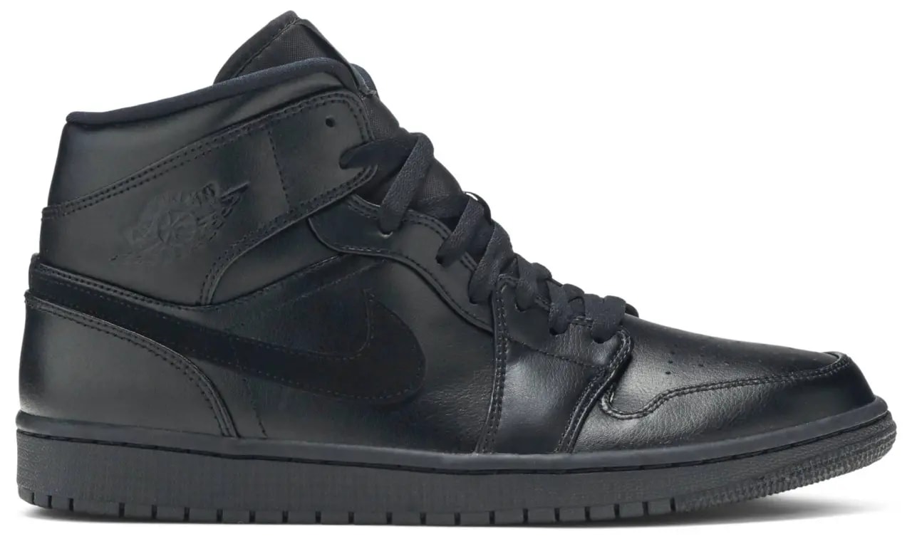 Giày Nike Air Jordan 1 Mid 'Triple Black' 554724-090 — kich-thuoc: 40