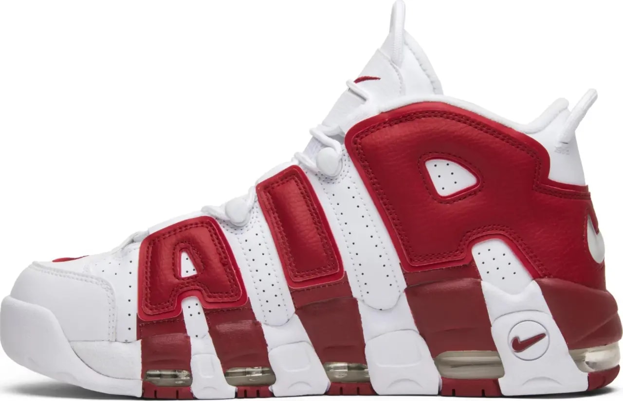Giày Nike Air More Uptempo 'White Red' 414962-100 — ảnh 3