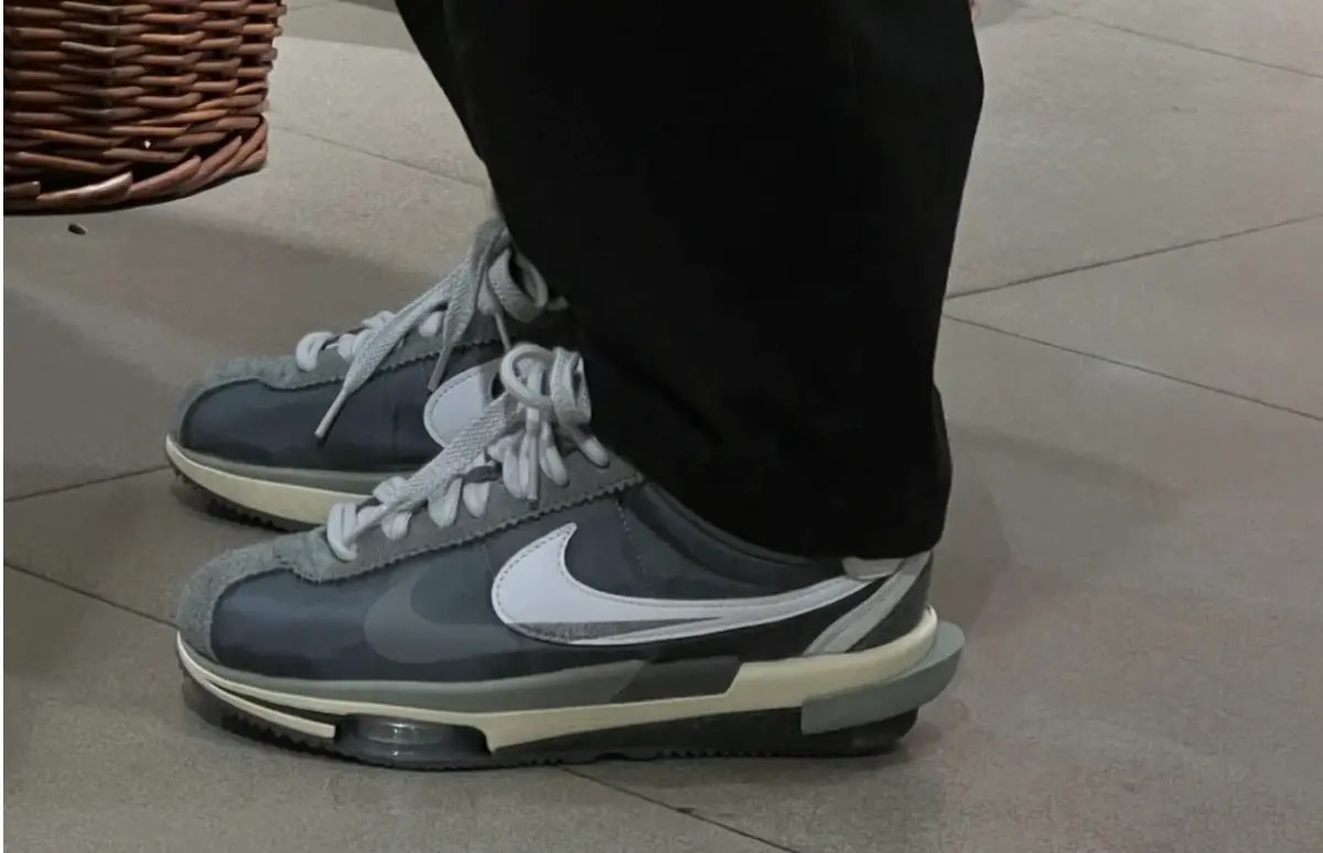Giày Nike Zoom Cortez SP 'Sacai Iron Grey' DQ0581-001 — ảnh 4