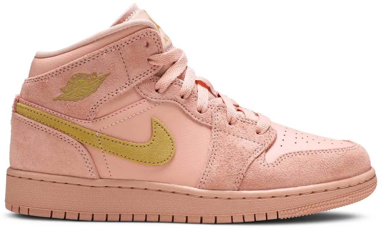Giày Nike Air Jordan 1 Mid SE GS 'Coral Stardust' BQ6931-600 — kich-thuoc: 36