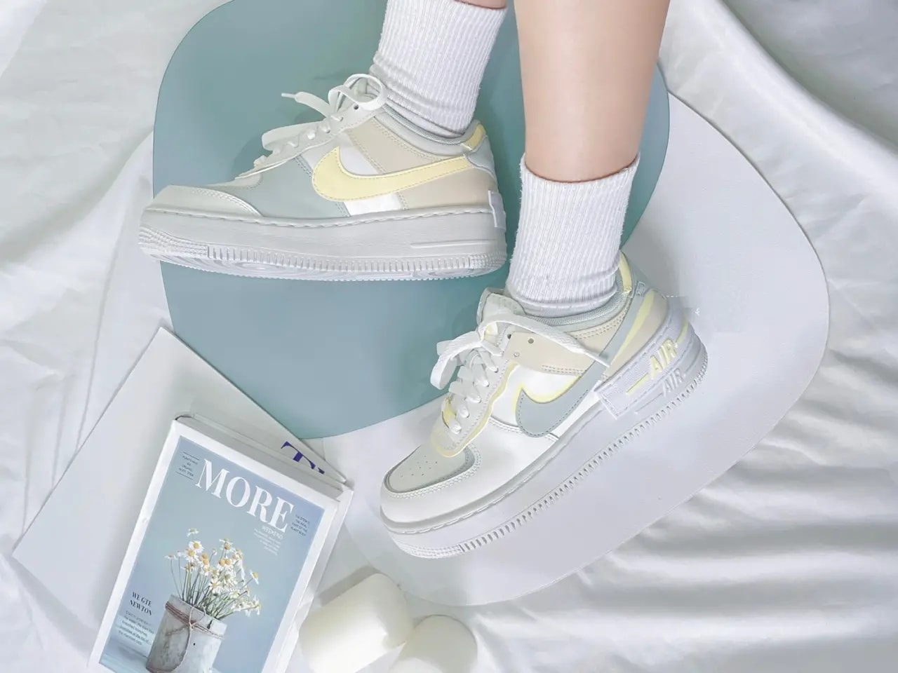 Giày Nike Air Force 1 Shadow 'Pearl White Citron Tint' DR7883-101 — ảnh 5