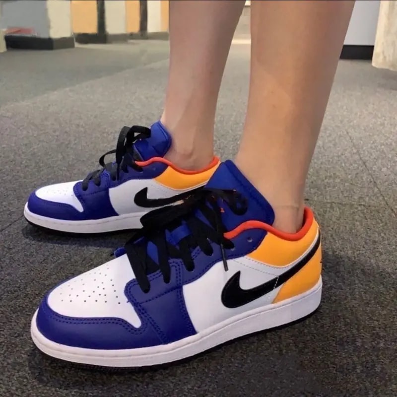 Giày Nike Air Jordan 1 Low GS 'Royal Yellow' 553560-123 — ảnh 3
