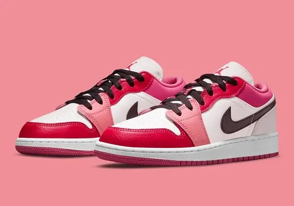 Giày Nike Air Jordan 1 Low GS 'White Pinksicle' 553560-162 — ảnh 5