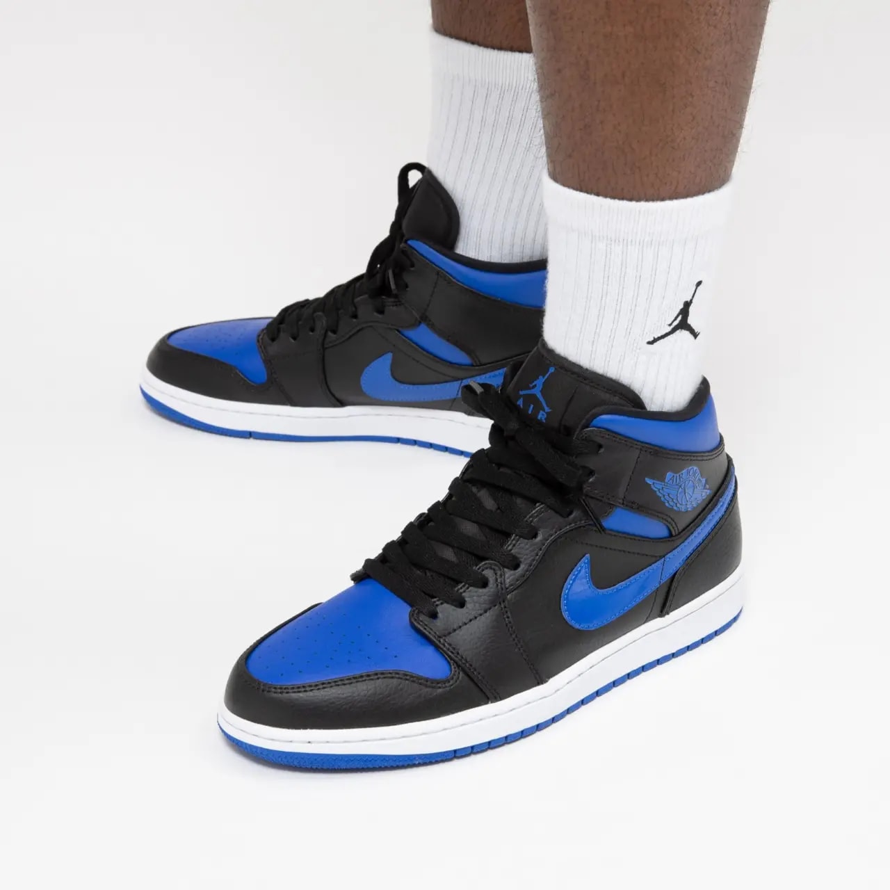 Giày Nike Air Jordan 1 Mid 'Hyper Royal' 554724-077 — ảnh 3