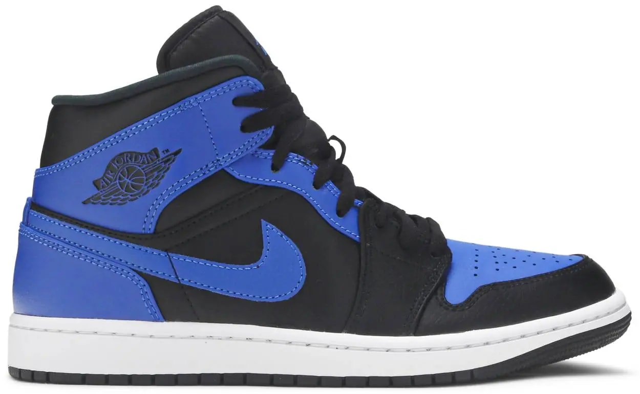 Giày Nike Air Jordan 1 Mid 'Hyper Royal' 554724-077 — kich-thuoc: 40