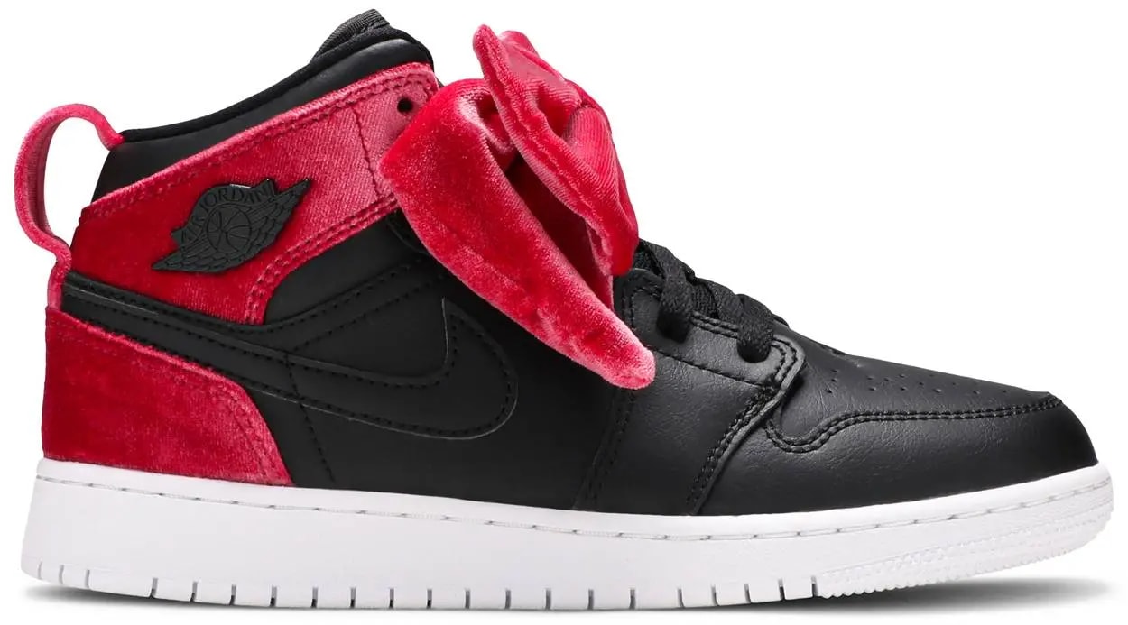 Giày Nike Air Jordan 1 Mid Bow XLD GS 'Noble Red' CK5678-006 — kich-thuoc: lien-he-order