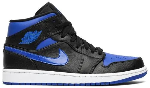 Giày Nike Air Jordan 1 Mid 'Black Hyper Royal' 554724-068 — kich-thuoc: 42.5