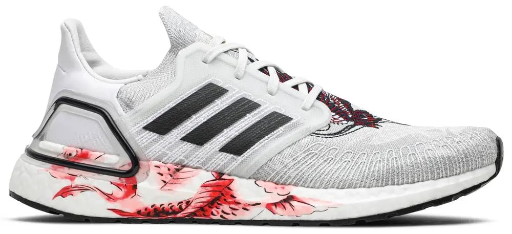 Giày Adidas UltraBoost 2020 'Chinese New Year Grey Floral' FW4314 — kich-thuoc: 37 1/3