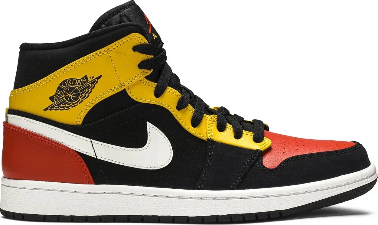 Giày Nike Air Jordan 1 Mid 'Black Amarillo Orange' 852542-087 — kich-thuoc: 40.5