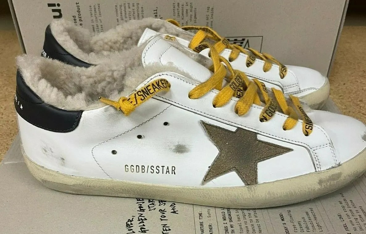 Giày Golden Goose Supper Star 'White Brown' GMF00101 F002552 10905 — ảnh 4