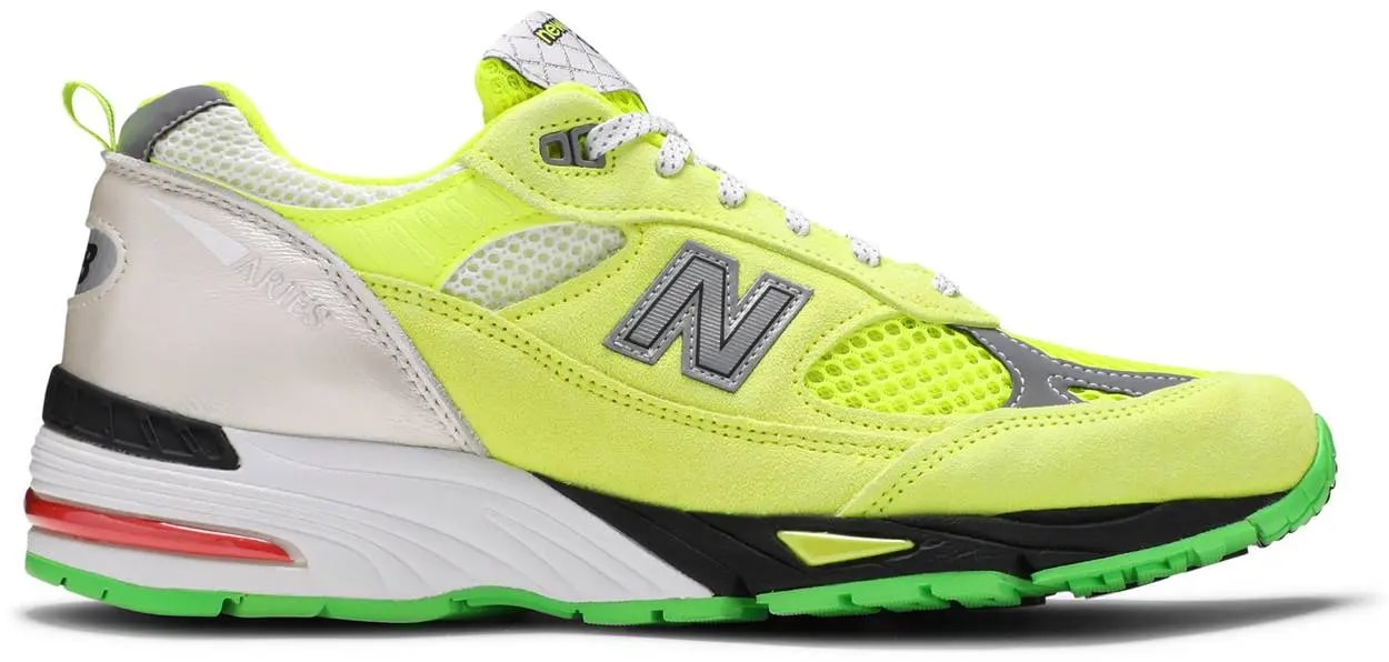 Giày New Balance Aries x 991 'Neon Yellow' M991AFL — kich-thuoc: lien-he-order