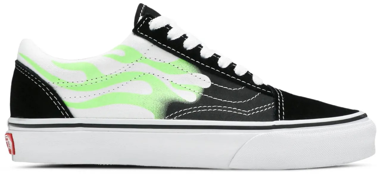 Giày Vans Old Skool 'Flame Black White' VN0A4U3BXEY — kich-thuoc: 43
