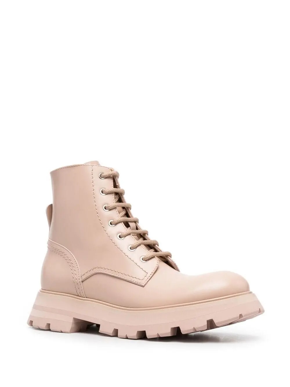 Giày Alexander McQueen Wmns Beige Leather Ankle Boots 657569-WHZ80-6832 — ảnh 2