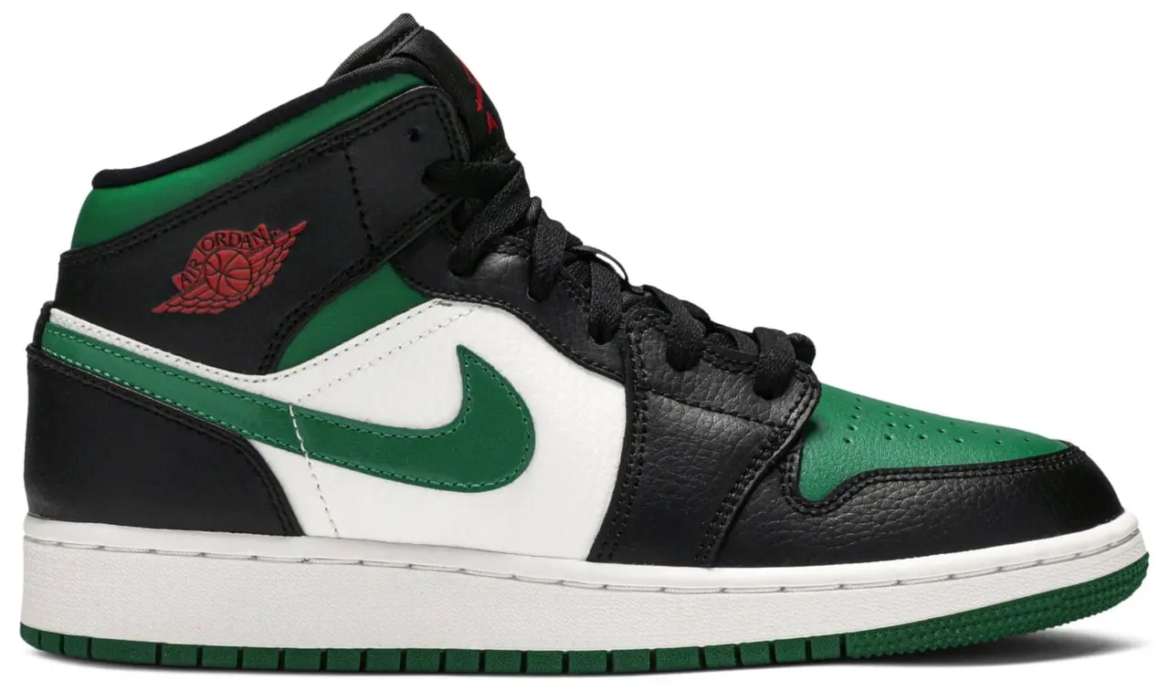 Giày Nike Air Jordan 1 Mid GS 'Black Pine Green' 554725-067 — Giày Nike Air Jordan 1 Mid GS 'Black Pine Green' 554725-067 —