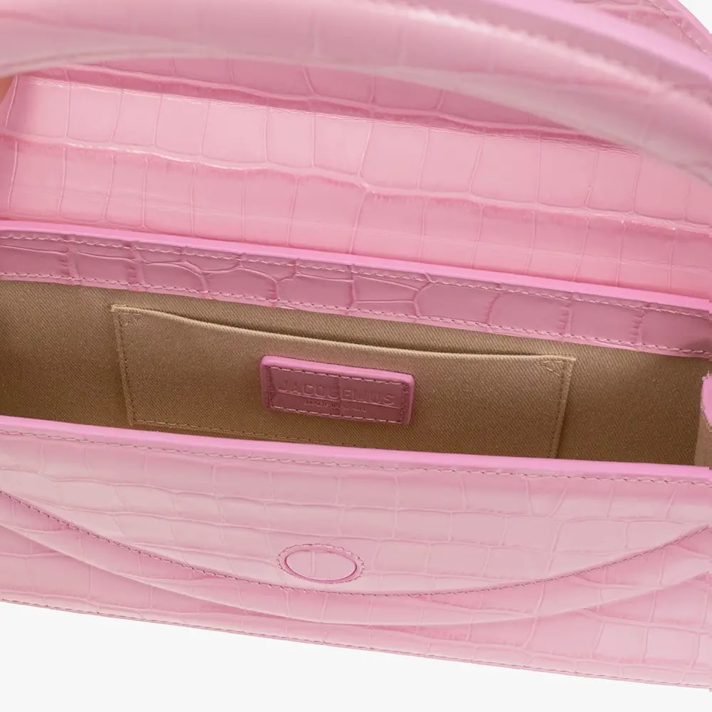 Túi Jacquemus Le Sac Rond 'Croco Pink' 221BA015-3101-430 — ảnh 5