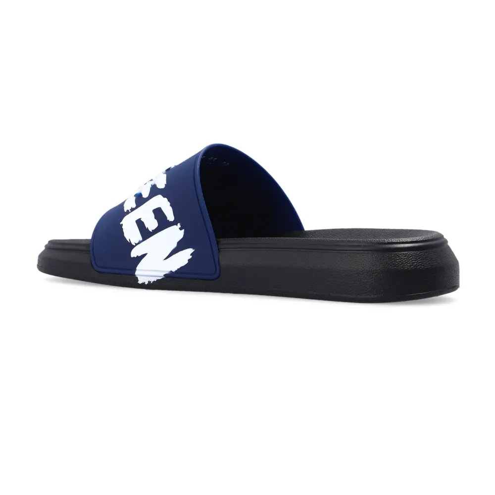 Dép Alexander Mcqueen Graffity Pool 'Black Navy' 682490-W4QS3-4478 — ảnh 5