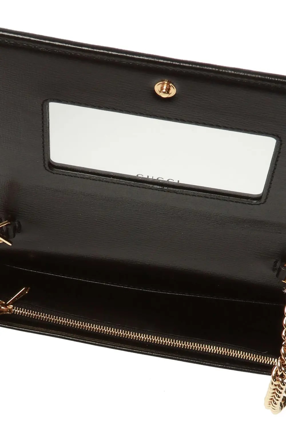 Túi Gucci GG Plaque Chain Wallet Black 598549 1DB0X 1000 — ảnh 4
