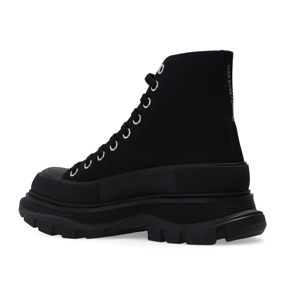 Giày Alexander McQueen Tread Slick Low Lace Up Boots Black 611706-W4MV2-1000 — ảnh 5