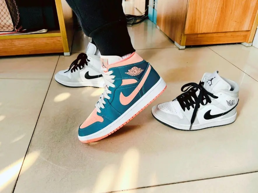 Giày Nike Air Jordan 1 Mid 'Pink Blue' BQ6472-308 — ảnh 2