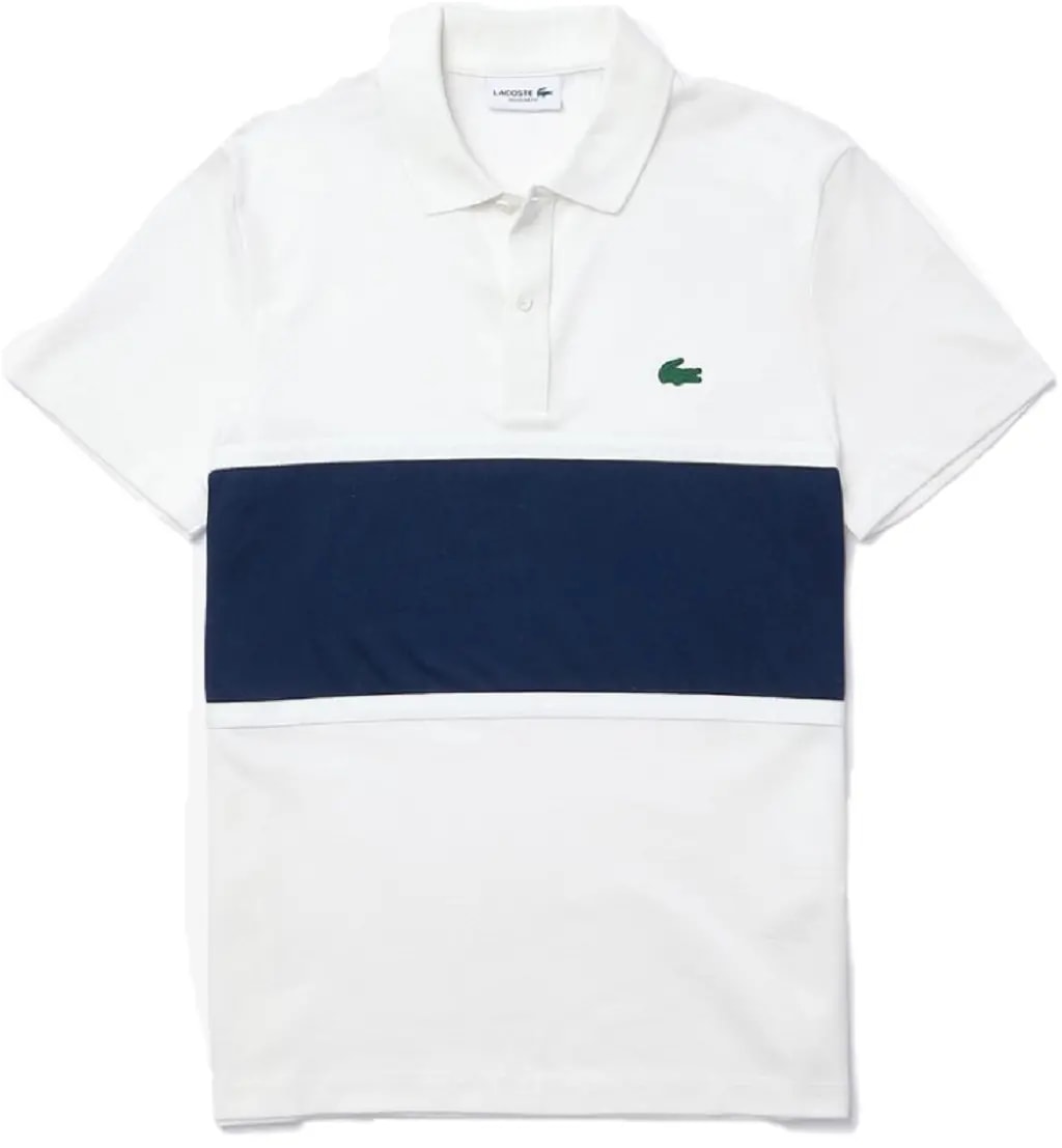 Áo Lacoste Men's Color Matching Cotton Pique Polo PH9849-51G-NL3 — kich-thuoc: M
