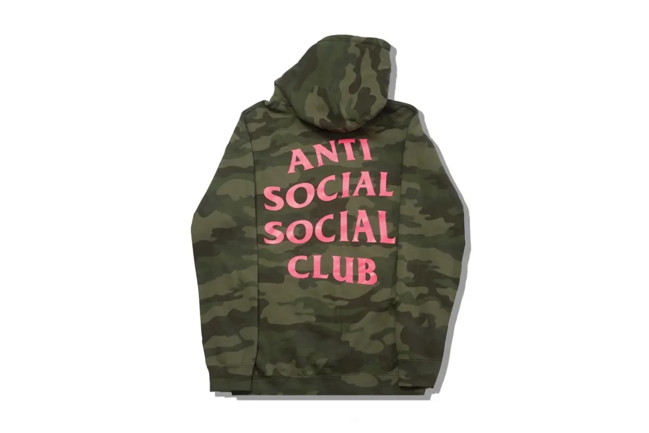 Áo Anti Social Social Club Green Camo Hoodie ASSC005 — ảnh 2