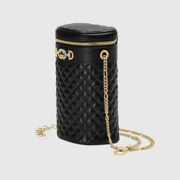 Túi Gucci Ladies Black Quilted Leather Belt Bag 572298 0YKNX 1000 — ảnh 4