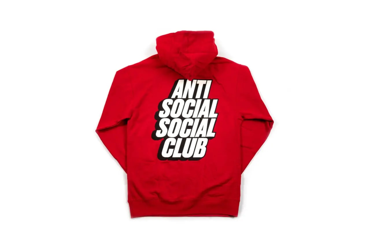 Áo Anti Social Social Club Block Me Red Hoodie ASSC94 — ảnh 2