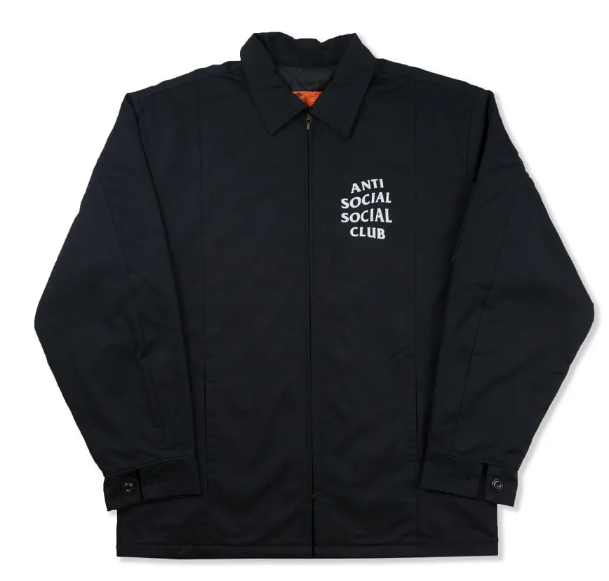 Áo ASSC Anti Social Social Club Jacket Black — kich-thuoc: M