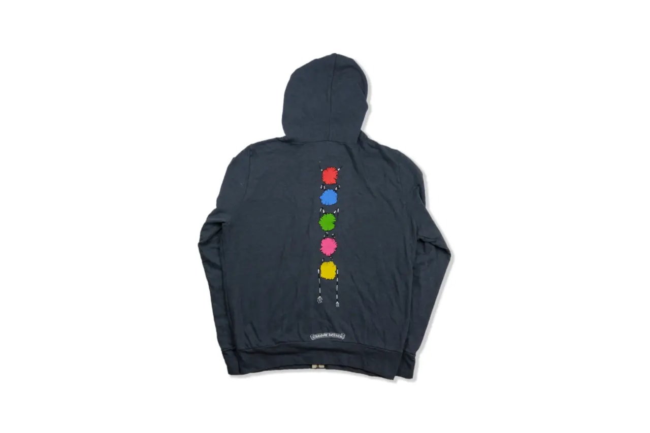 Áo Chrome Hearts Back Colorful Grey Hoodie CH435 — ảnh 2
