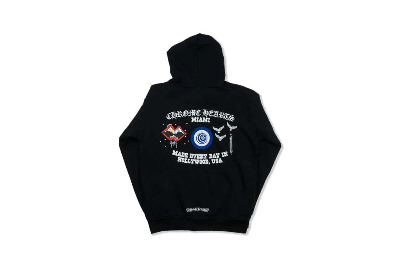Áo Chrome Hearts Dagger Miami Black Hoodie CH444 — ảnh 2