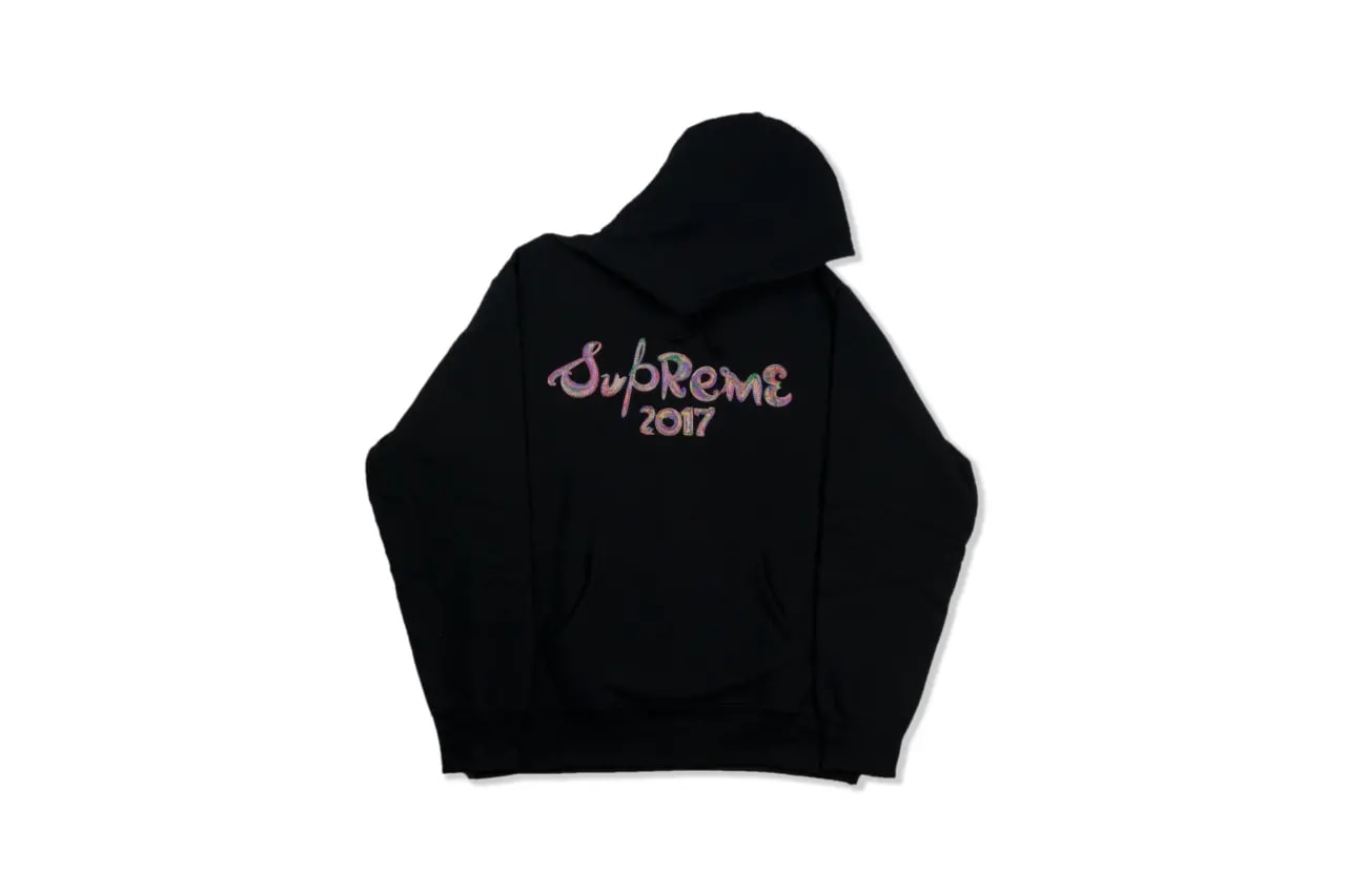 Áo Supreme Multicolor Script 2017 Black Hoodie SUP431 — ảnh 2