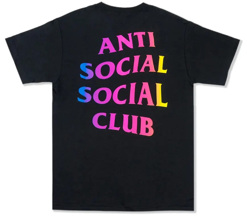 Áo Anti Social Social Club More Hate More Love Black Tee — ảnh 2