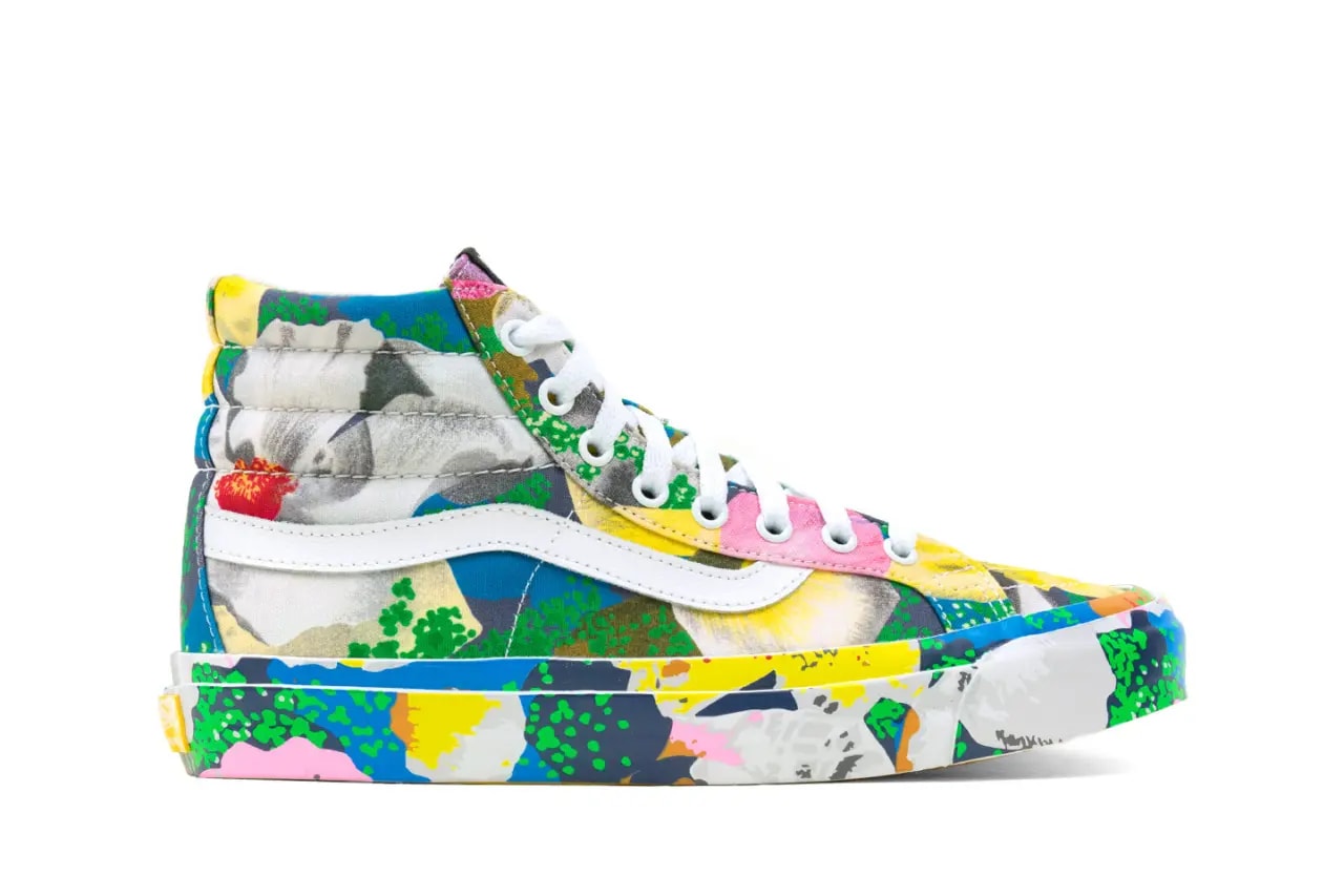 Giày Kenzo x Vans OG Sk8-Hi LX "Floral Yellow" VN0A4BVB01H — ảnh 3
