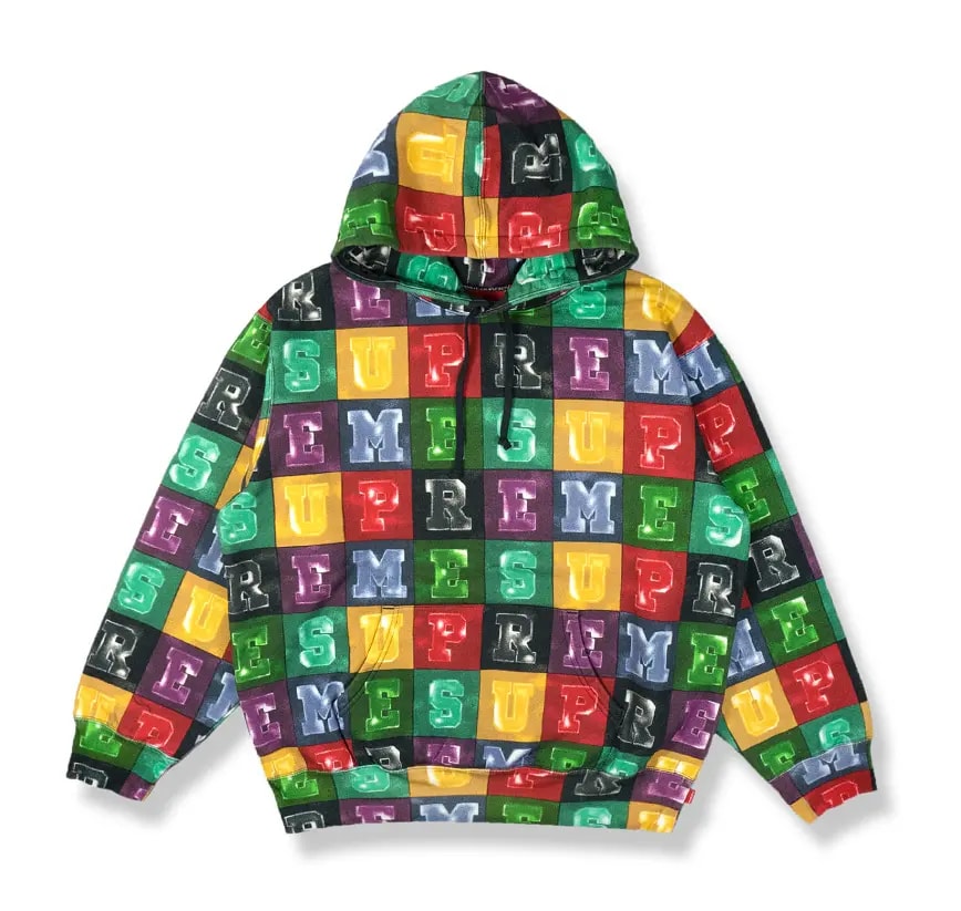 Áo Supreme Blocks Hooded Sweatshirt Multicolor SUP-BLHSMC — kich-thuoc: M