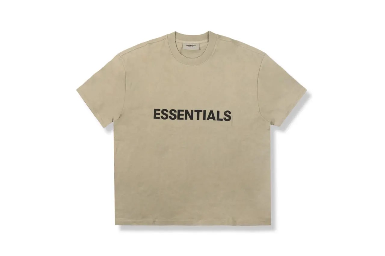 Fear Of God Essentinals 3D Silicion Applique Boxy T Shirt Moss ES3SABTMSS — ảnh 2