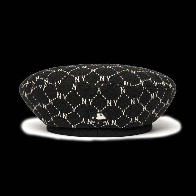 Mũ MLB Monogram Diamond Wool Beret 3ACBB0616-50BKS — ảnh 2