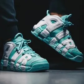 Giày Nike Air More Uptempo GS 'Island Green' 415082-300 — ảnh 2