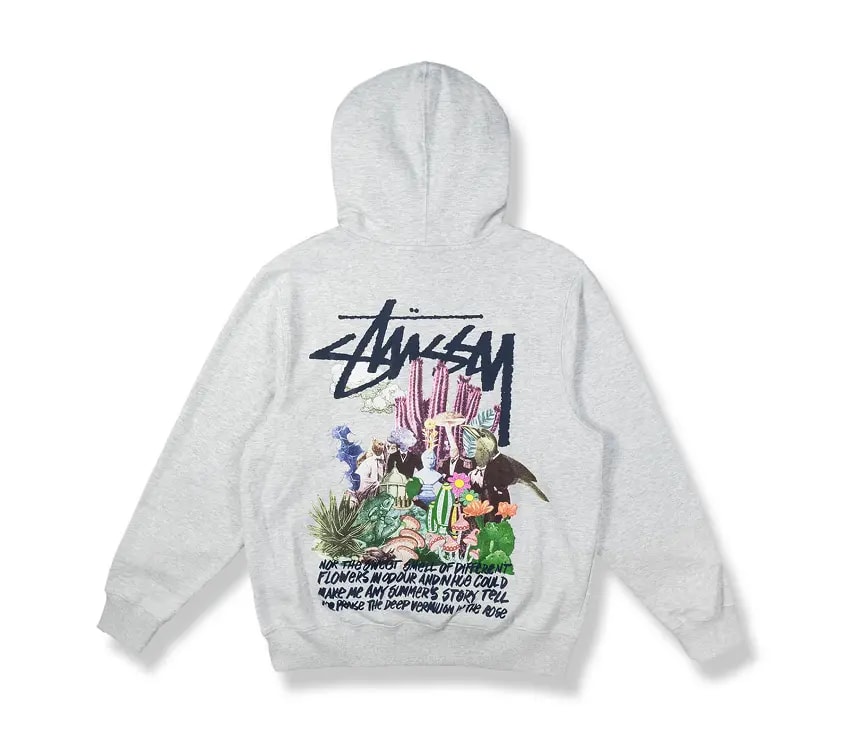 Áo Stussy Spychedelic Hood Ash Heather 32916952252512 — kich-thuoc: M