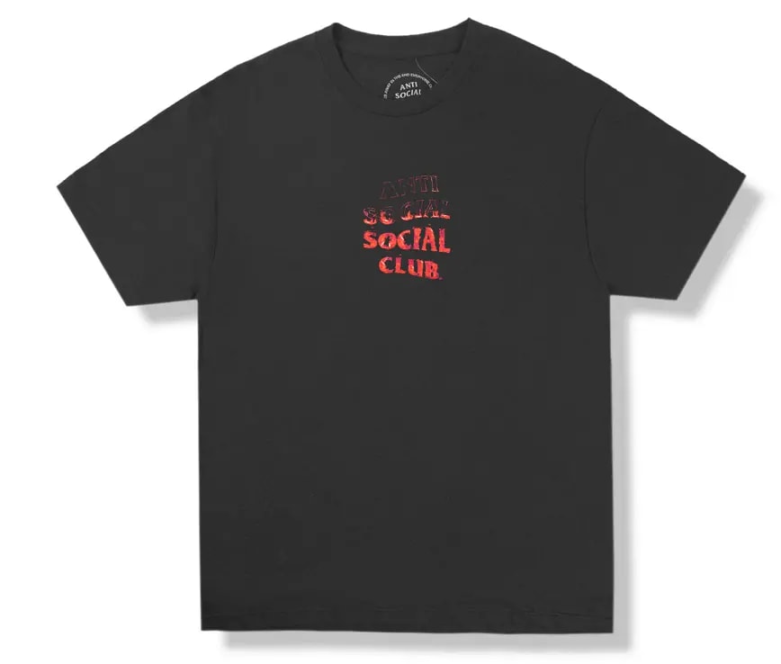 Áo Anti Social Social Club Pink Flame Black — kich-thuoc: M