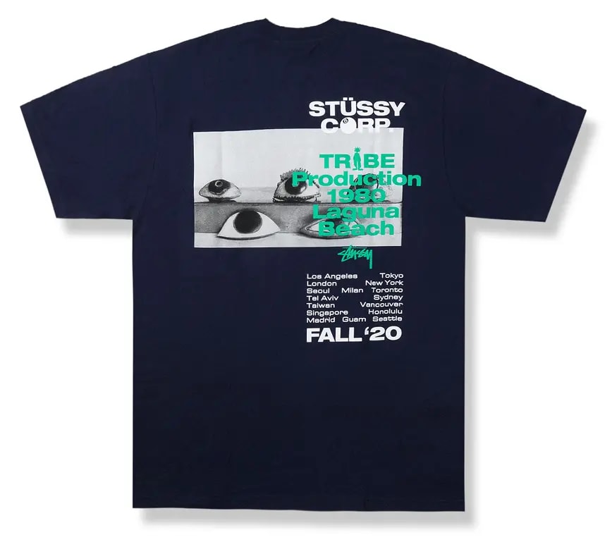 Áo Stussy Tribe Tee Navy — ảnh 2
