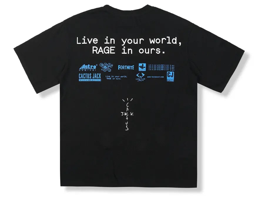 Áo Travis Scott x Playstaion World Black Tee — ảnh 2