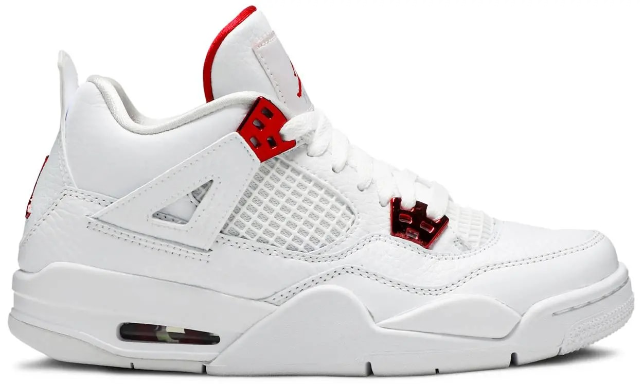 Giày Nike Air Jordan 4 Retro GS Red Metallic 408452-112 — tieu-de: 36