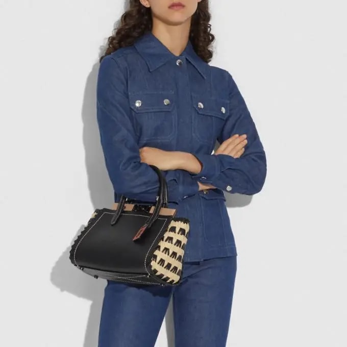 Túi Coach Troop Carry All With Weaving 623 V5BLC — ảnh 4